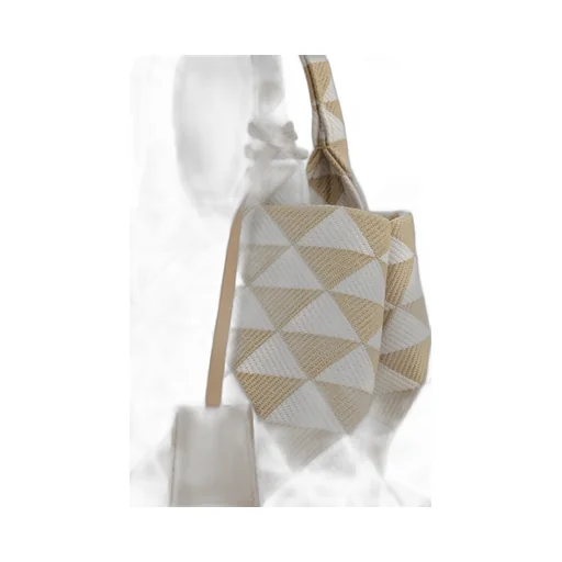 Symbole Embroidered Top Handle Bag