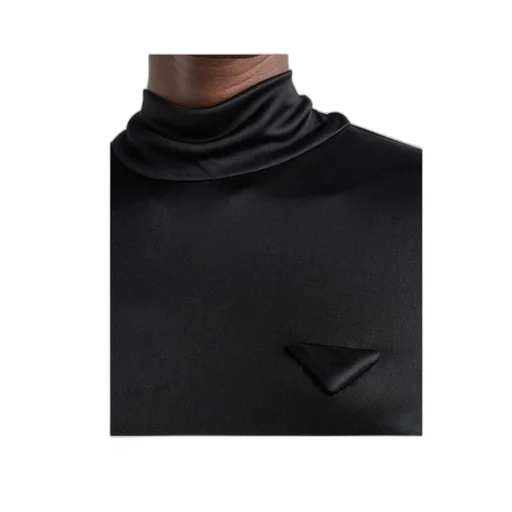 Long-Sleeved Feather-Detailed Top