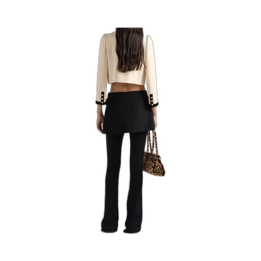 Bow Detailed Single-Breasted Jacket