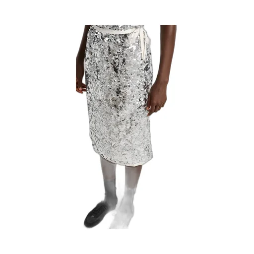 Embroidered Sequin Skirt