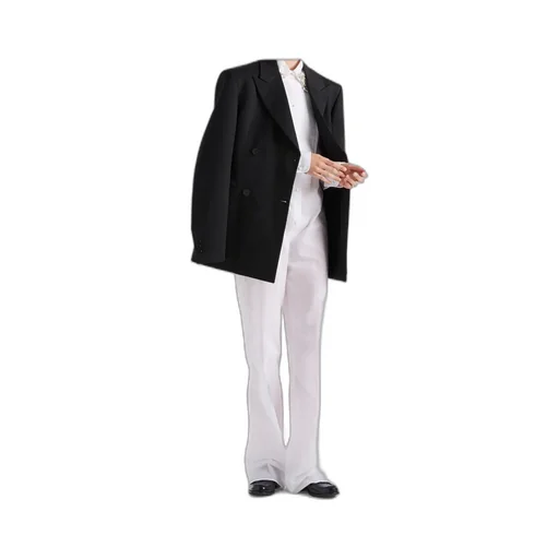 Double-Breasted Gabardine Jacket