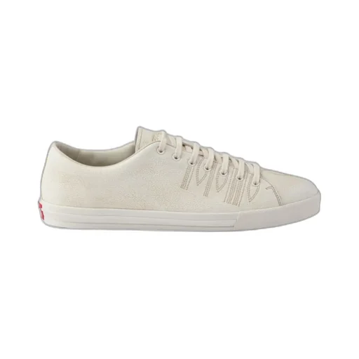 Aged-Effect Leather Sneakers