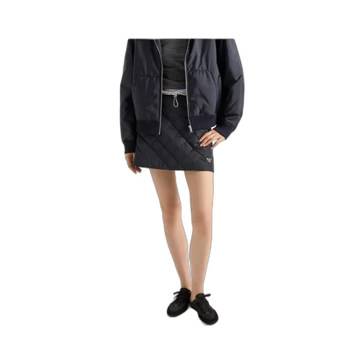 Lightweight, Quilted Re-Nylon Miniskirt