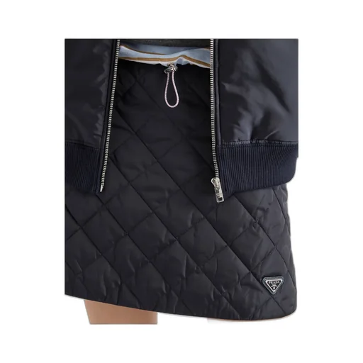 Lightweight, Quilted Re-Nylon Miniskirt