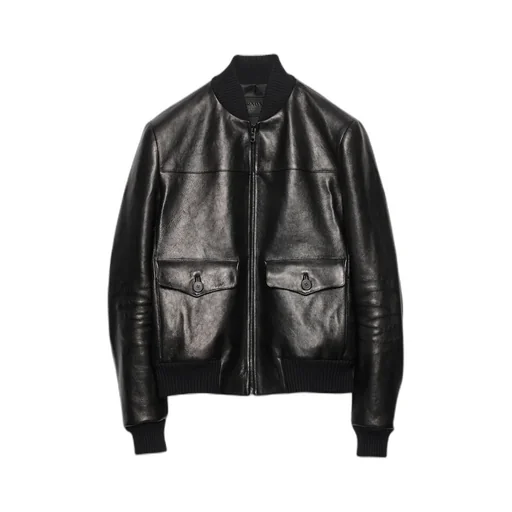 Leather Bomber Jacket