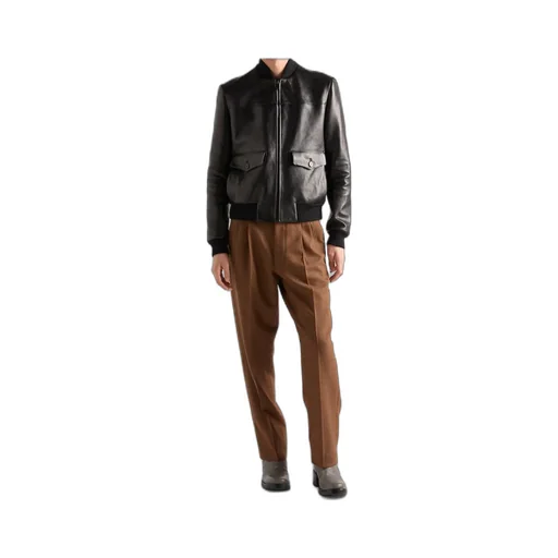 Leather Bomber Jacket