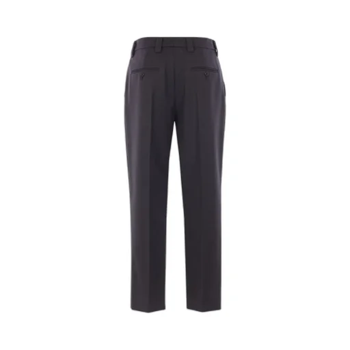 Wool Gabardine Pants With Pin