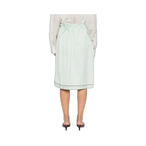 Cotton Midi Skirt