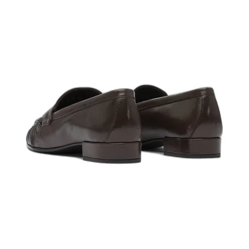 Pleated Leather Loafers