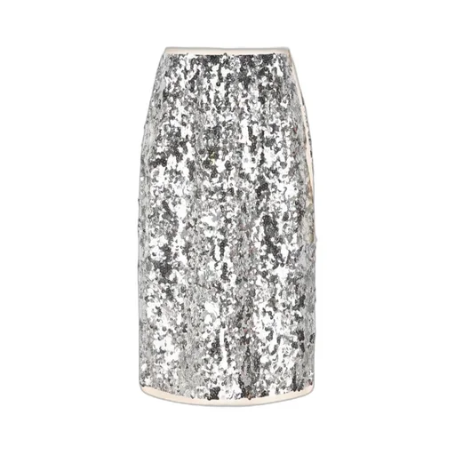 Sequin-Embellished Side-Tie Midi Skirt