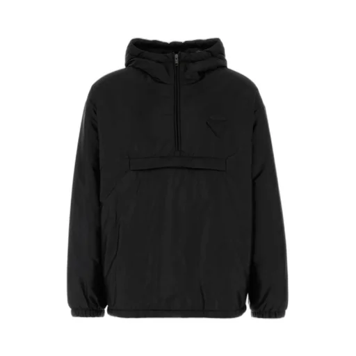 Triangle-Logo Hooded Jacket