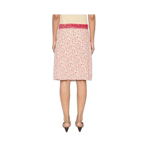 Floral Print Georgette Skirt