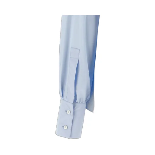 Bow-Collar Cotton Shirt