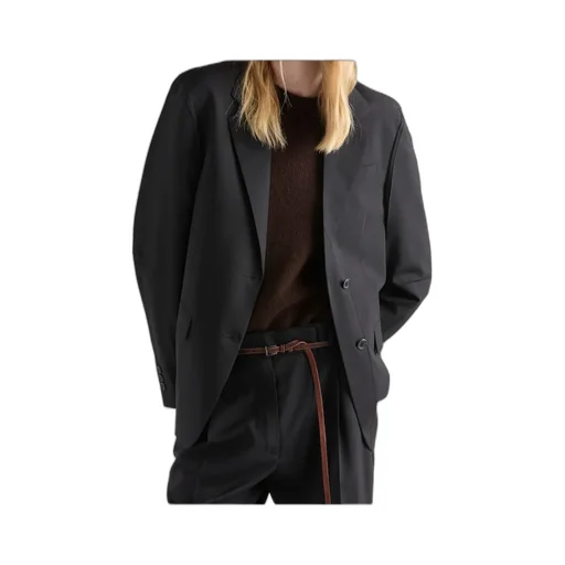 Single-Breasted Jacket In Superfine Wool