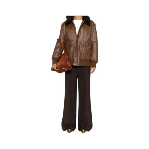 Nappa Leather Bomber Jacket
