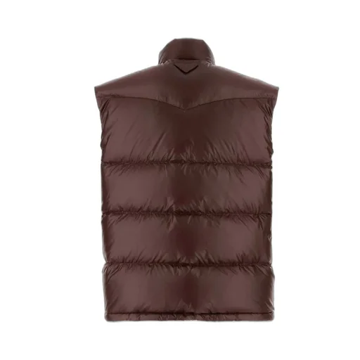 High Collar Sleeveless Down Vest