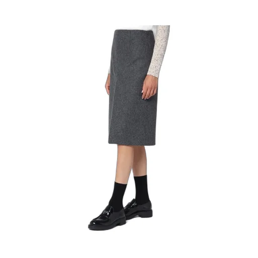 Loden Fabric Pencil Skirt