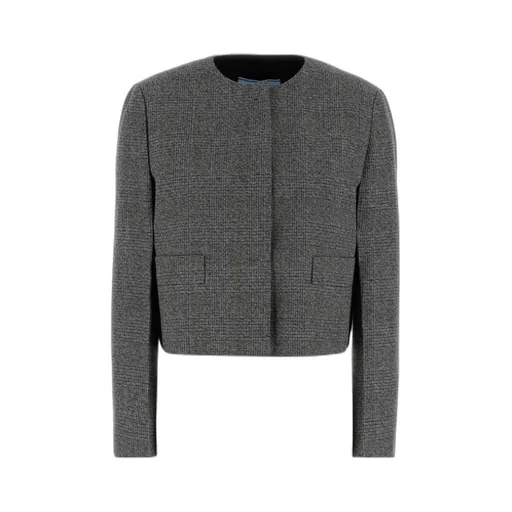 Single-Breasted Princes Of Wales Mouliné Jacket