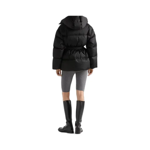 Re-Nylon Hooded Down Jacket