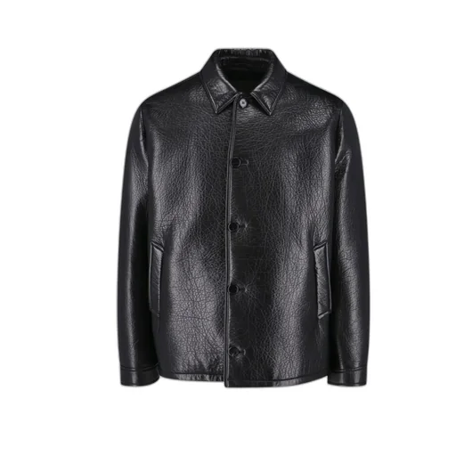 Long Sleeve Leather Jacket