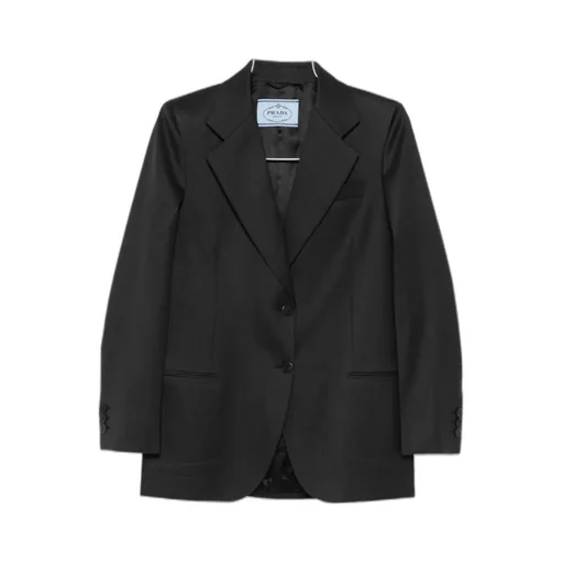 Single-Breasted Gabardine Jacket
