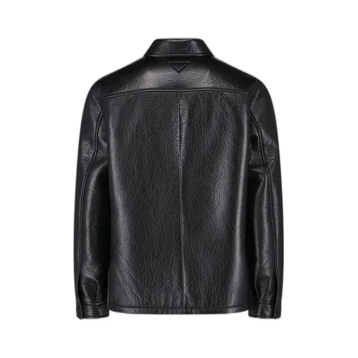 Long Sleeve Leather Jacket