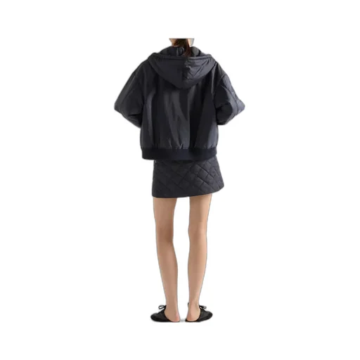 Lightweight, Quilted Re-Nylon Miniskirt