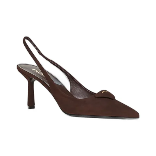 Suede Slingback Pumps