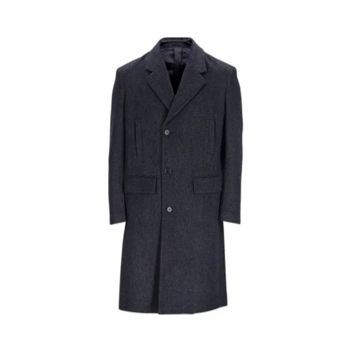 Single-Breasted Wool Coat