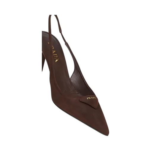 Suede Slingback Pumps