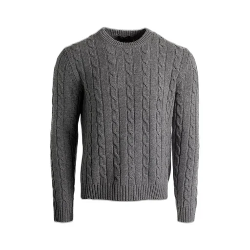 Crewneck Ribbed Knitted Jumper