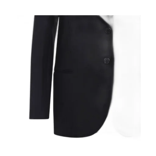 Single-Breasted Chevron Jacket