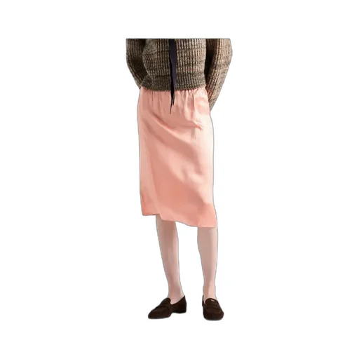 Washed Satin Skirt