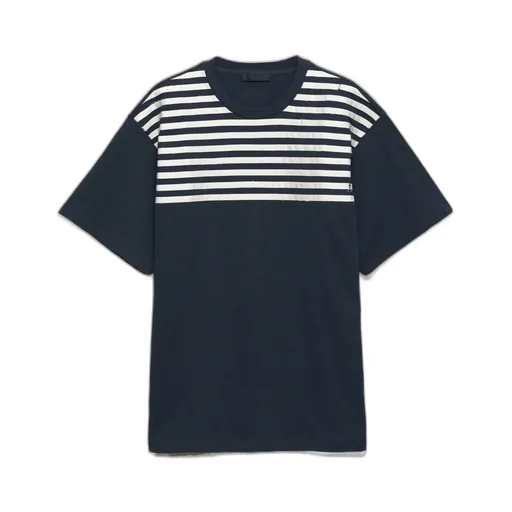 Oversized Striped Cotton T-Shirt