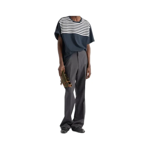 Oversized Striped Cotton T-Shirt