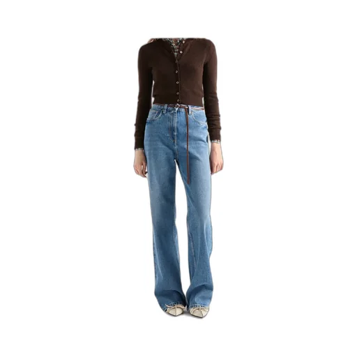 Triangle-Logo Flared Jeans