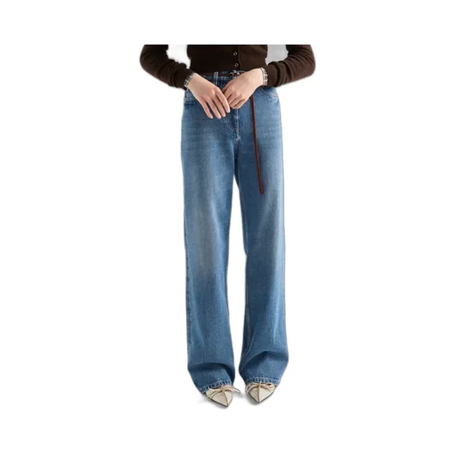 Triangle-Logo Flared Jeans