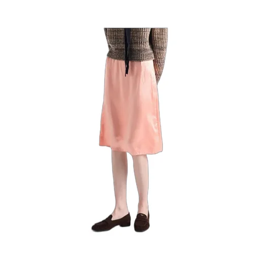 Washed Satin Skirt