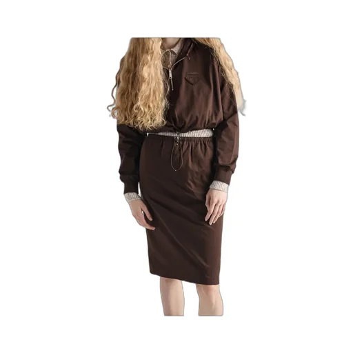 Elasticated Waistband Midi Skirt