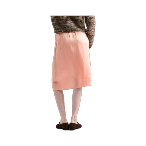 Washed Satin Skirt