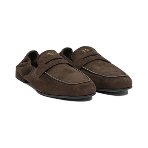 Shuffle Antiqued Suede Loafers