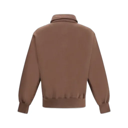 Long-Sleeved Fleece Polo Shirt
