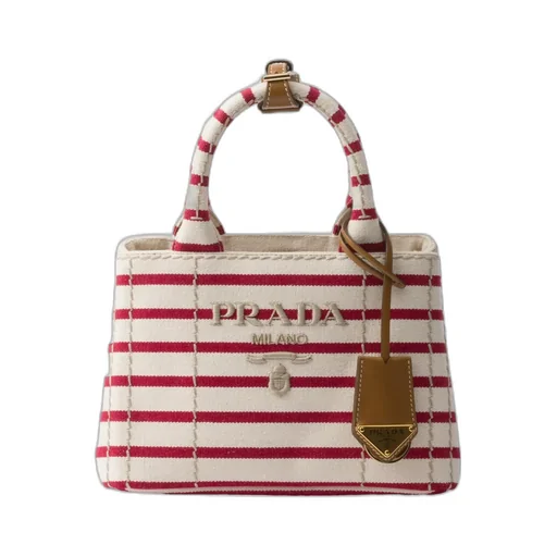JardiniÈRe Mini Striped Cotton Canvas Bag