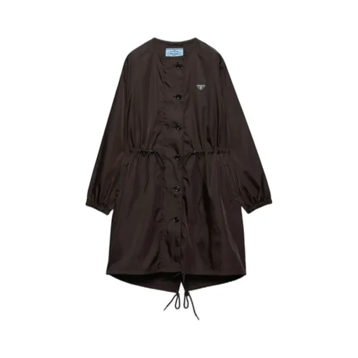 Re-Nylon Buttoned Raincoat