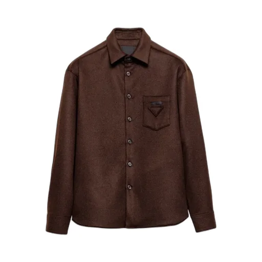 Triangle Logo-Patch Shirt