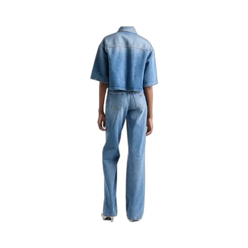 Cropped Denim Shirt