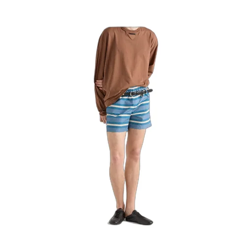 Striped Swim Trunks