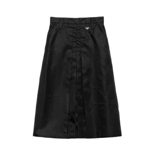 Re-Nylon Pleated Midi Skirt