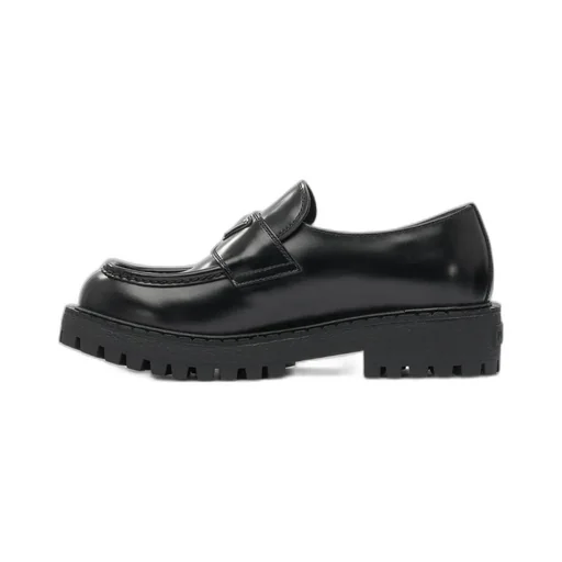 Triangle-Logo Slip-On Loafers