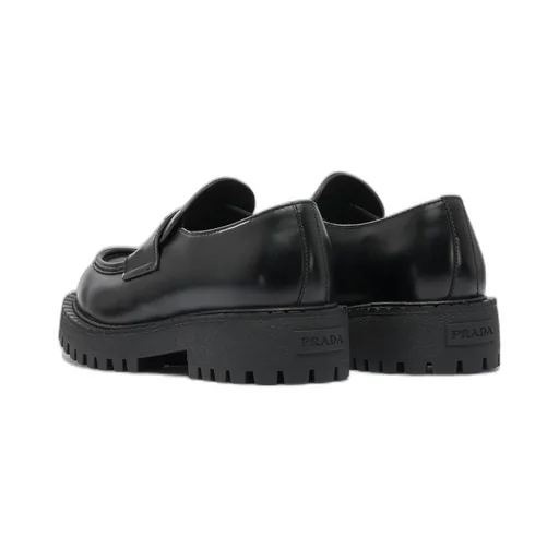 Triangle-Logo Slip-On Loafers